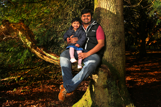 Father and son sat in a tree