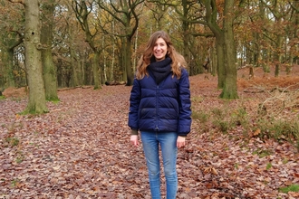 woman in forest wildlife trust