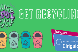 Girlguiding Stockport Get Recycling graphic