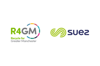 Recycle fore Greater Manchester and Suez logos