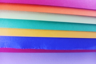 Sheets of coloured paper