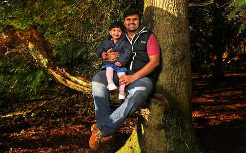 Father and son sat in a tree