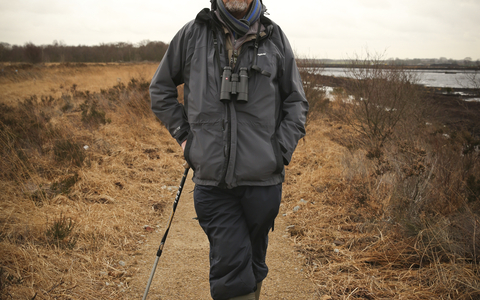 Dave stands on a nature reserve