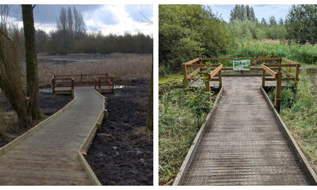 Then & Now - Expanding the pond has turned it into a wildlife haven