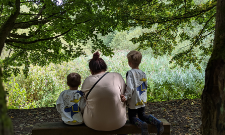 Visitors enjoying the peace and quiet