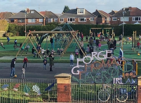 George Thomas playground in Prince's Park, Salford