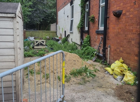 Proposed site of the LEAP community garden